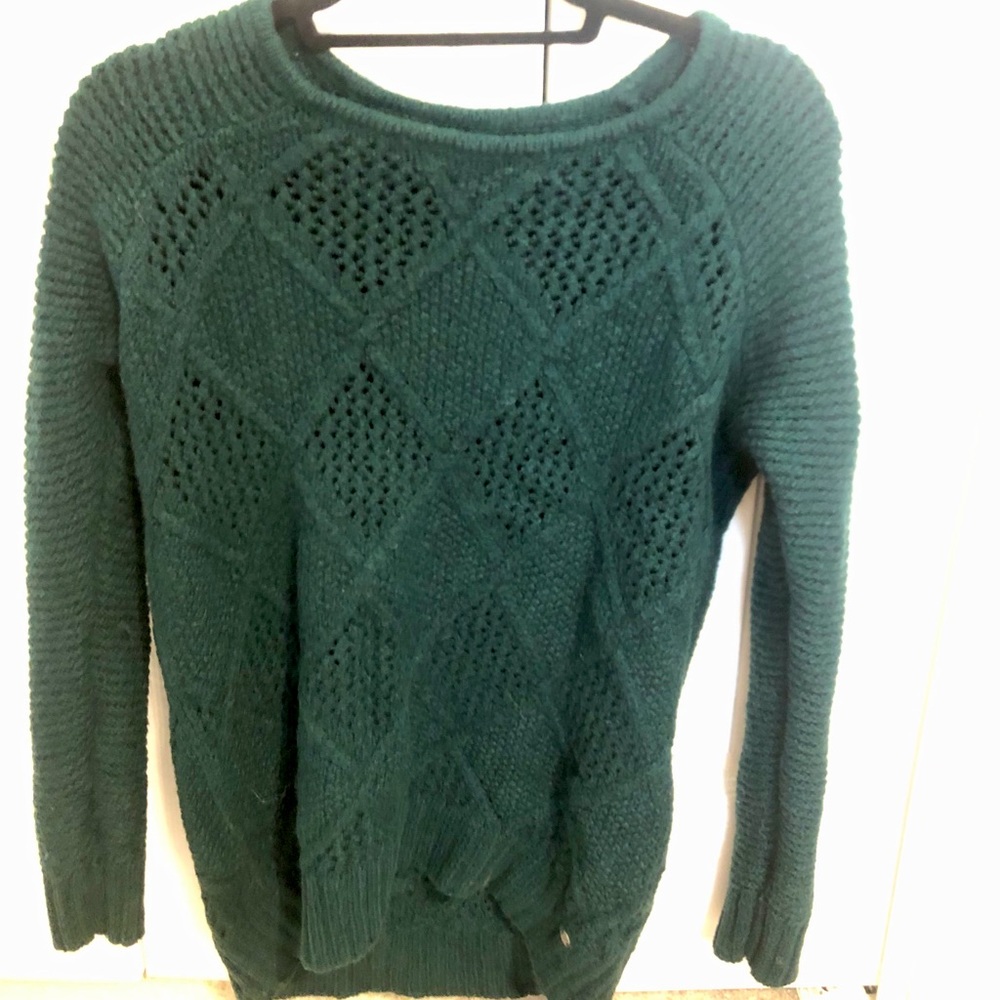 Chunky knit long sweater